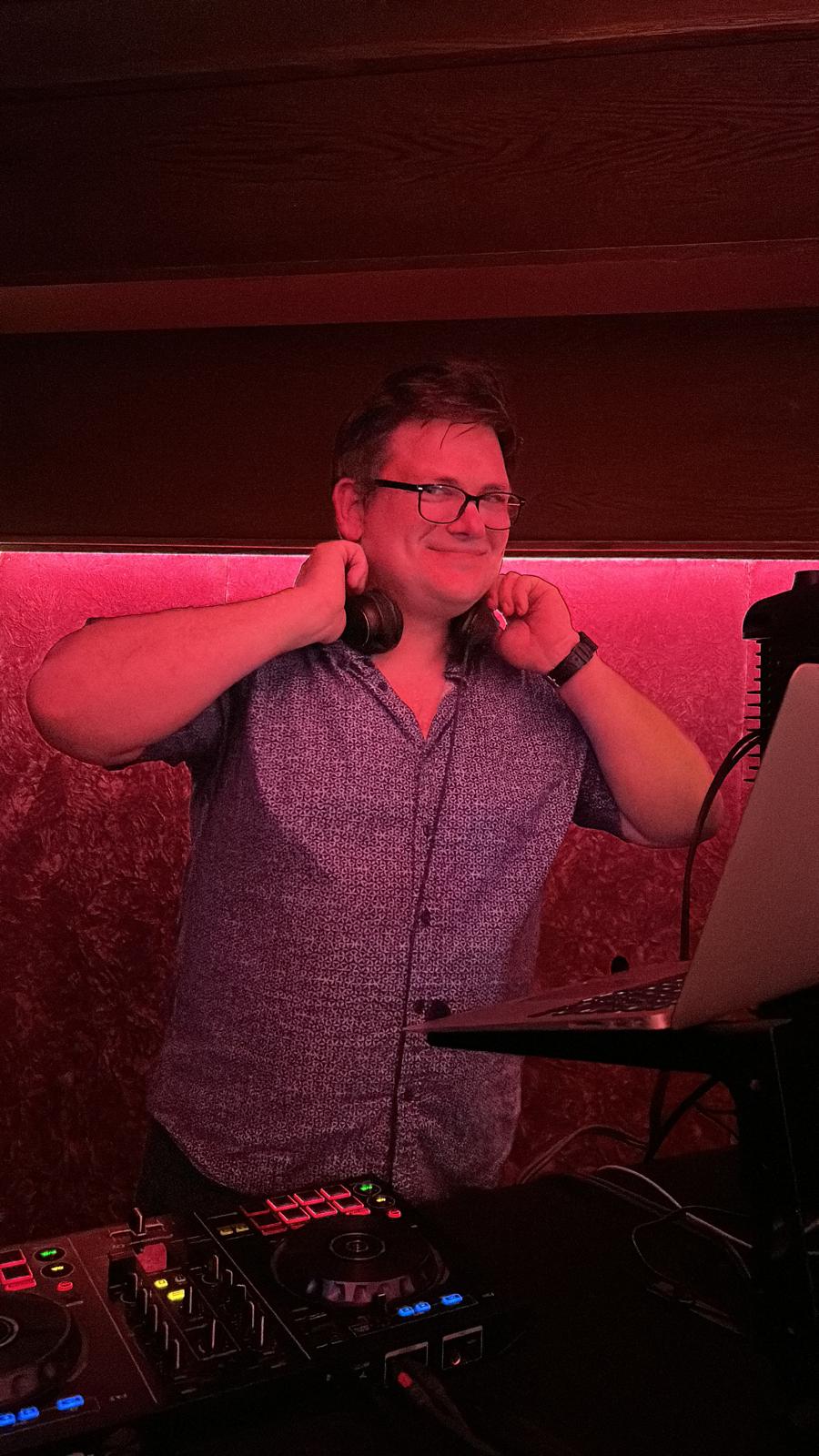Ilia Nagaev DJing at an event